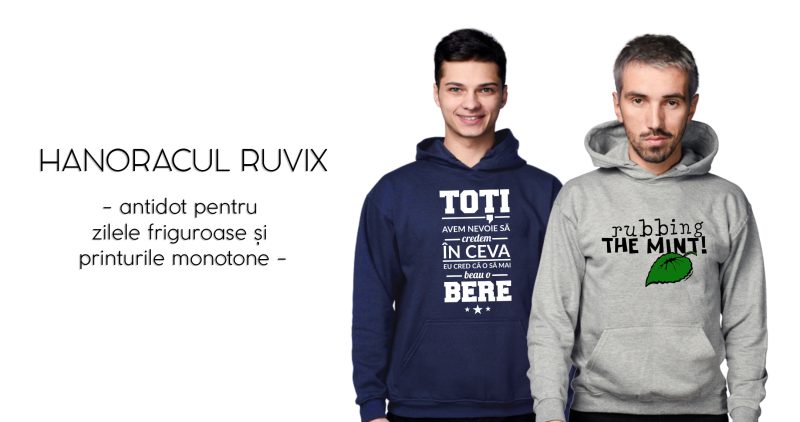 Soluția pentru frigul de toamnă? Un hanorac personalizat!