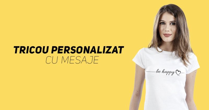 Tricou personalizat cu mesaje
