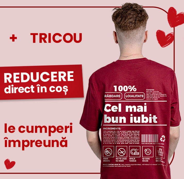 Pasul 2: Adaugă în coș și tricoul de îndrăgostit(ă)