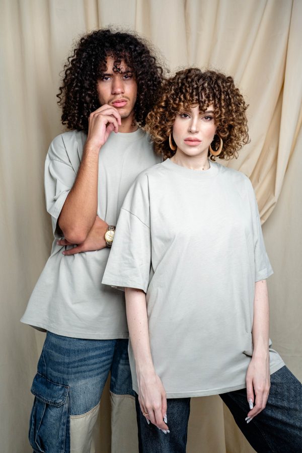 Tricou oversized unisex personalizat - 100% bumbac organic, diverse culori