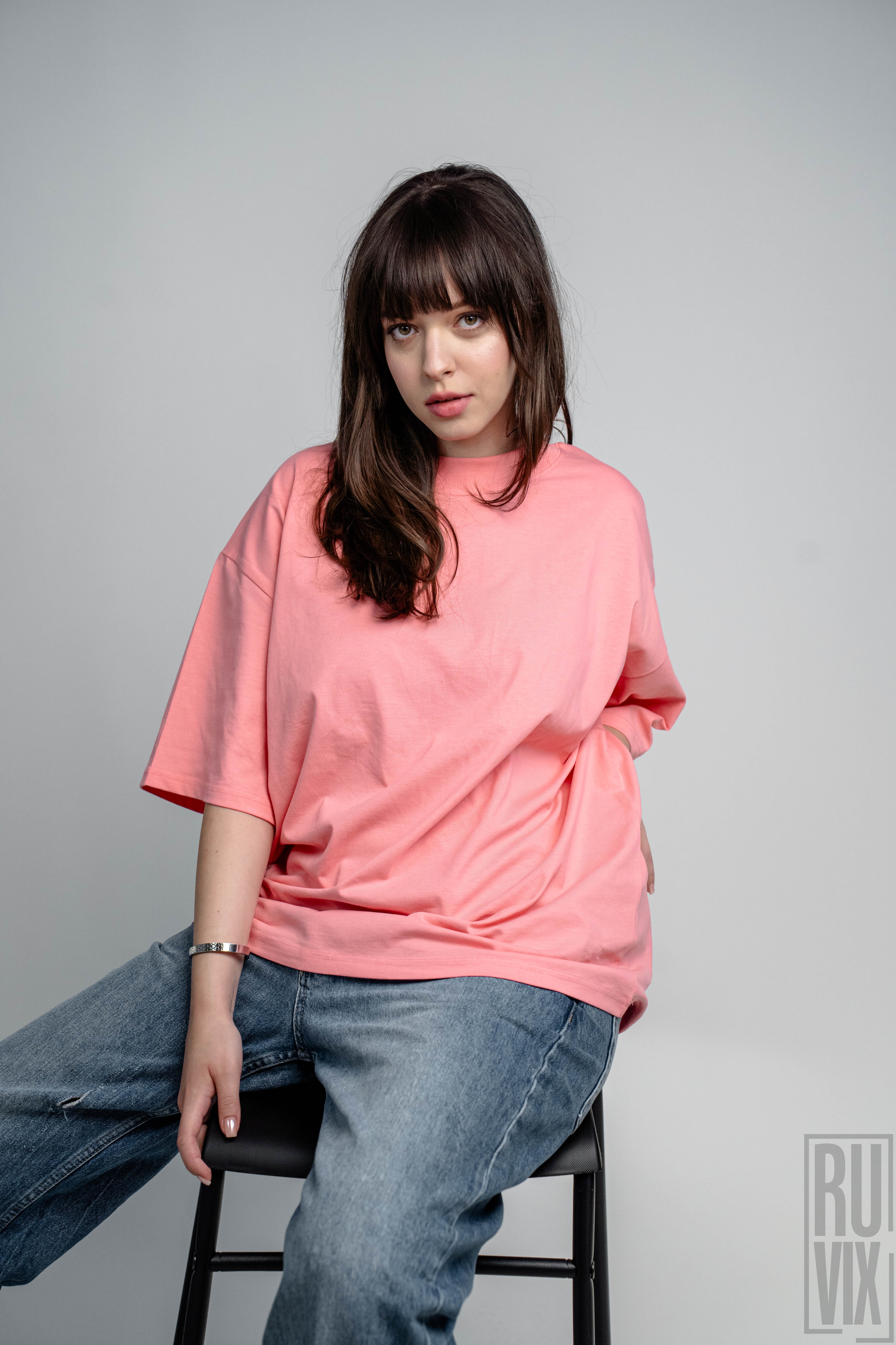 Tricouri personalizate, Tricou oversized unisex personalizat - 100% bumbac organic, diverse culori, ruvix.ro