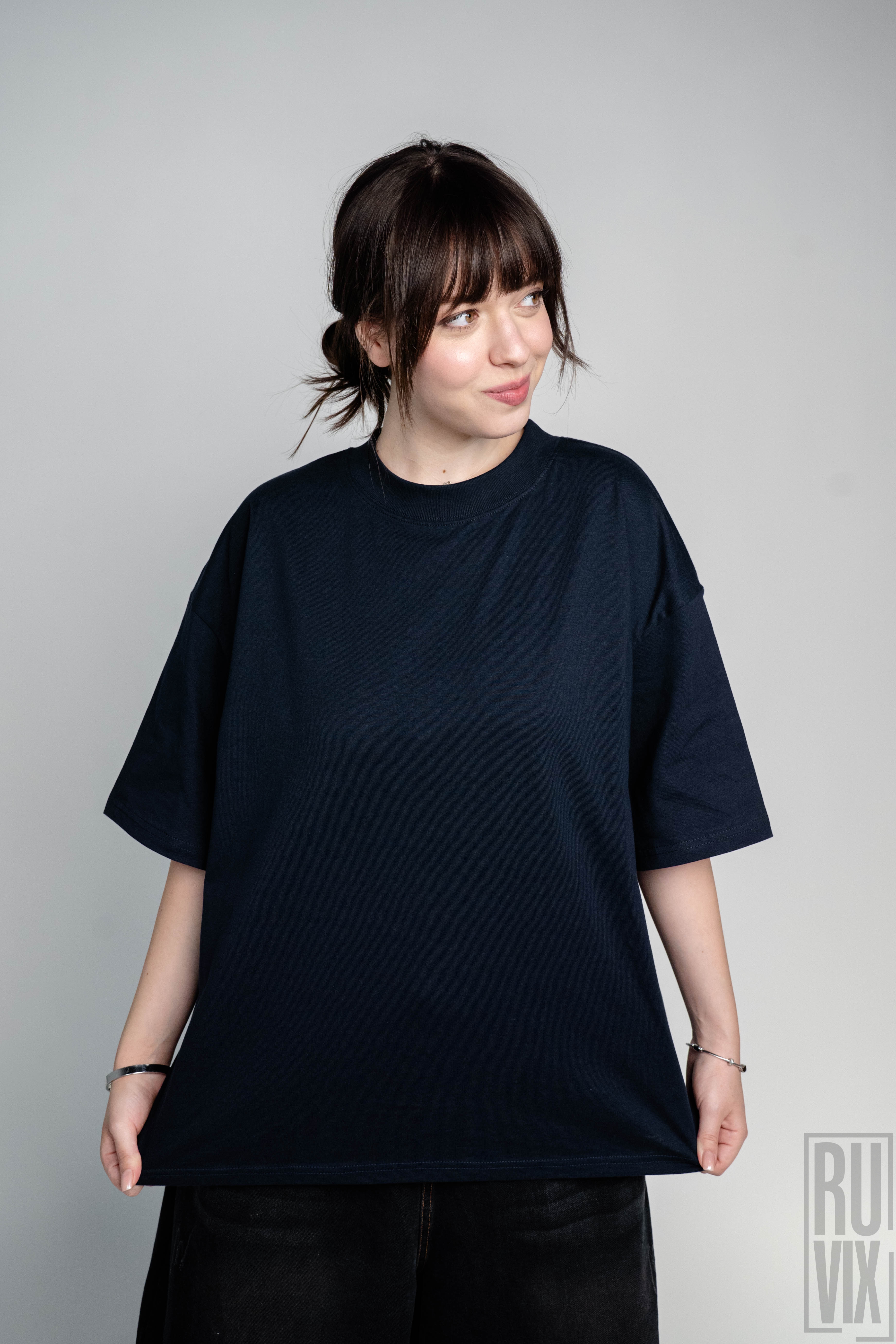 Tricouri personalizate, Tricou oversized unisex personalizat - 100% bumbac organic, diverse culori, ruvix.ro