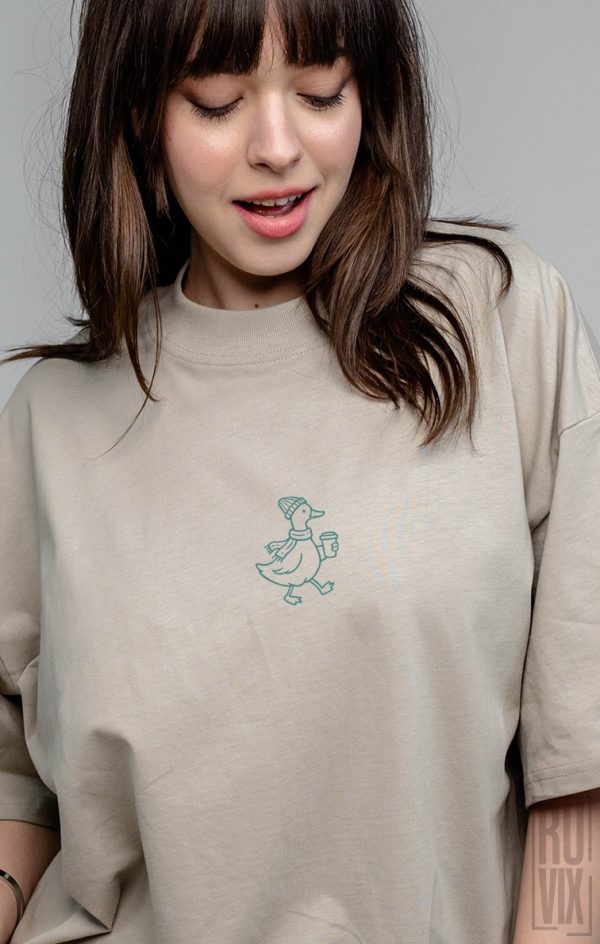 Tricouri Femei, Tricou Oversized Unisex E friguț, ruvix.ro