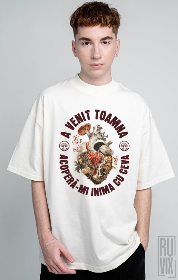 Tricouri Femei, Tricou Oversized Unisex A venit toamna, ruvix.ro
