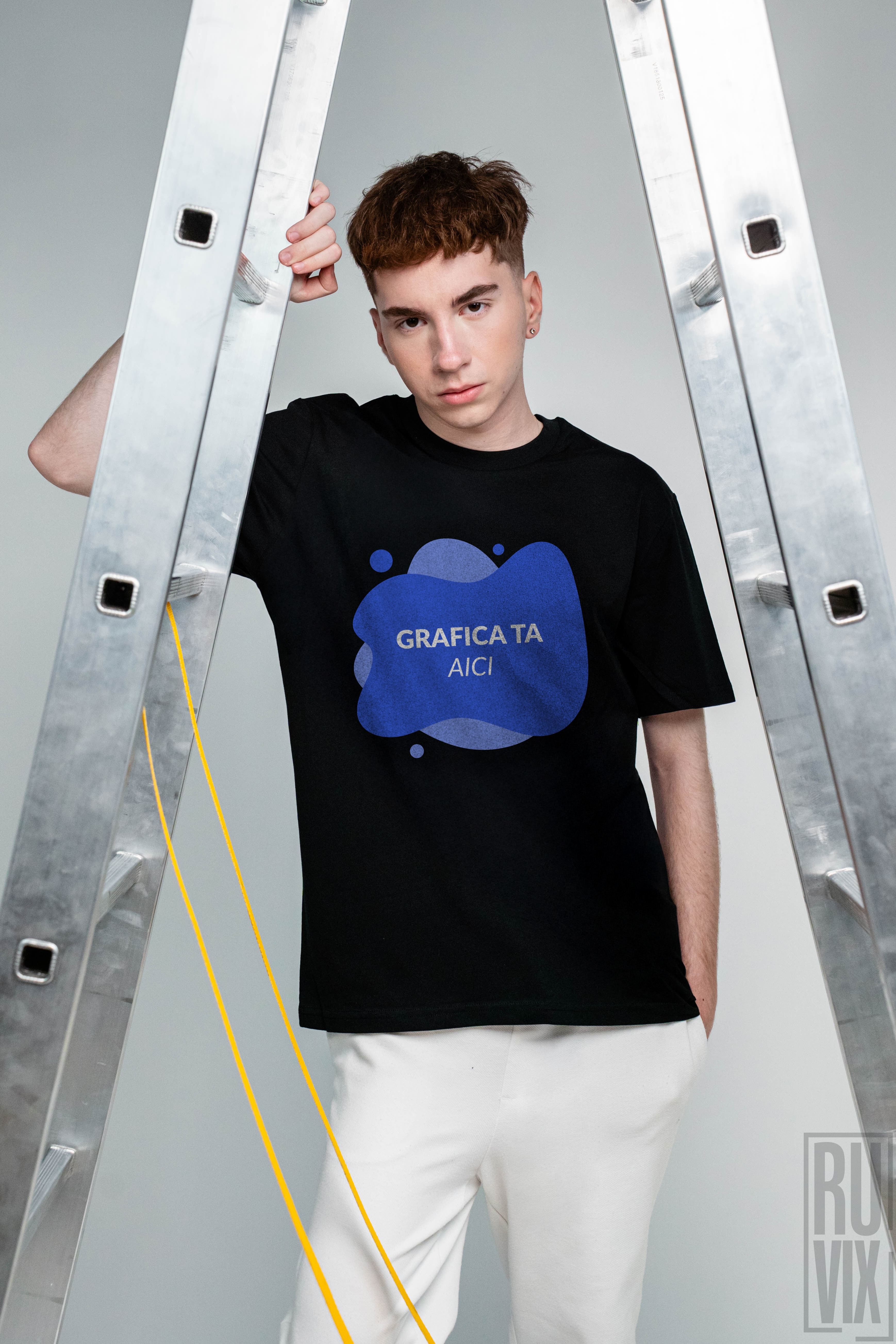 Tricouri personalizate, Tricou barbat personalizat - 100% bumbac organic, diverse culori, ruvix.ro