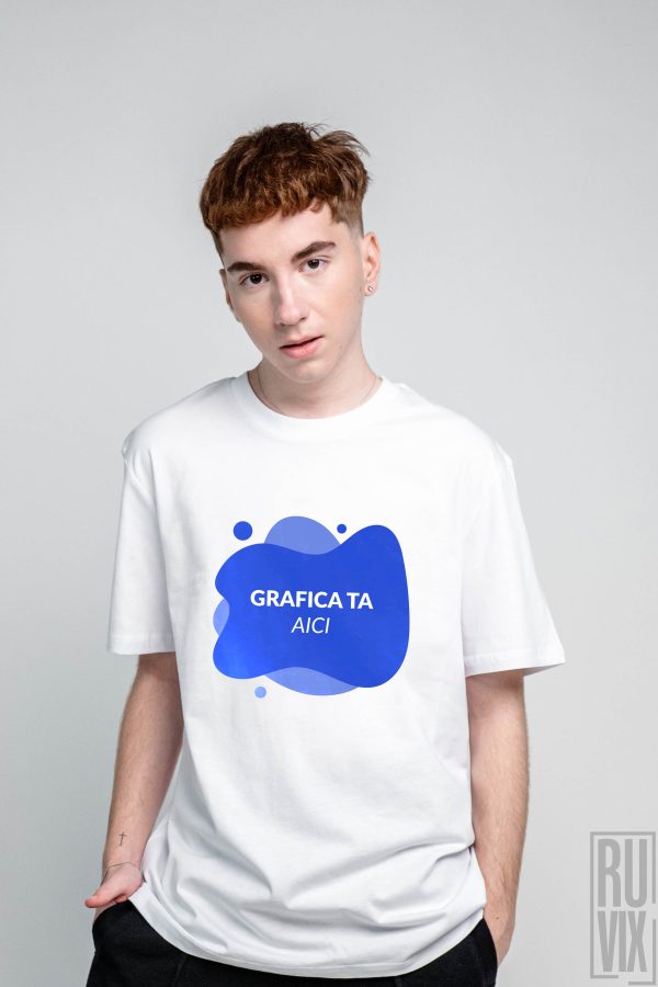 Tricouri personalizate, Tricou barbat personalizat - 100% bumbac organic, diverse culori, ruvix.ro