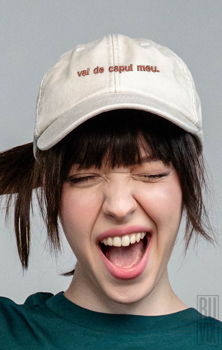Șepci Vintage Brodate, Șapcă brodată Vai de capul meu – model urban ironic unisex, ruvix.ro