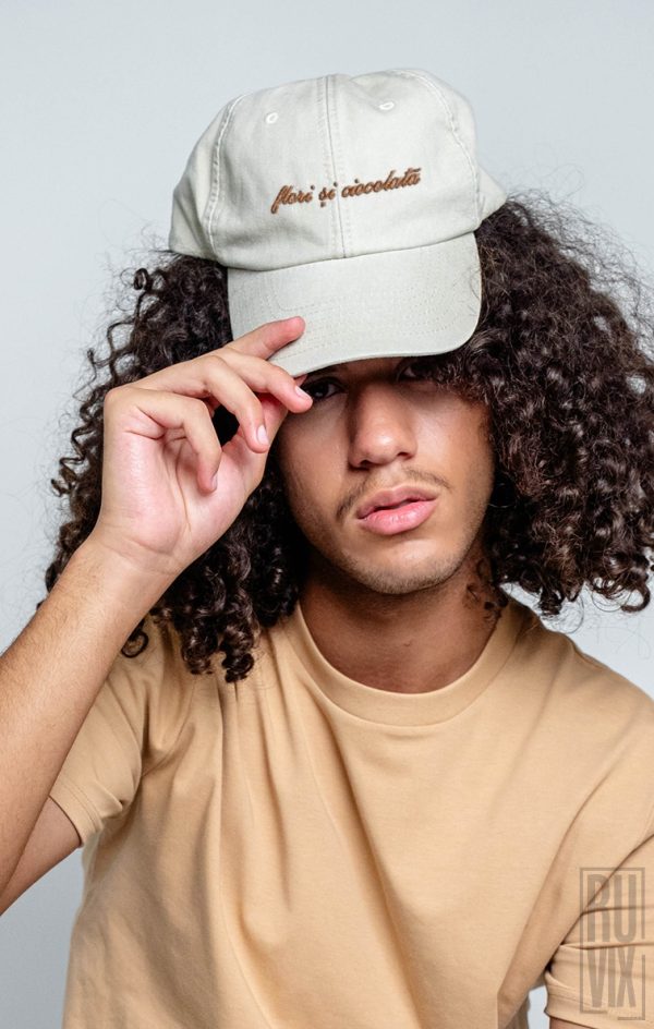 Șapcă brodată Flori și ciocolată – șapcă brodată vintage unisex, 1, ruvix.ro