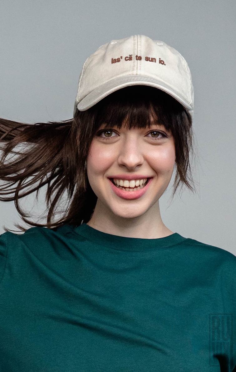 Șepci Vintage Brodate, Șapcă brodată Las’ că te sun io – model vintage ironic unisex, ruvix.ro