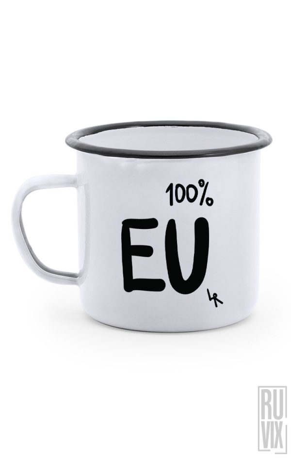 Cană metalică 100% EU, 1, ruvix.ro