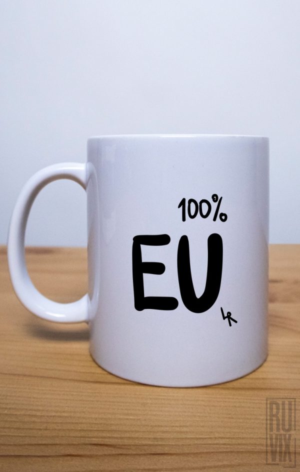 Cană albă 100% Eu, 1, ruvix.ro