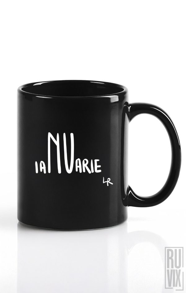 Laur_raboj_doodles, Cană neagră Ianuarie, ruvix.ro