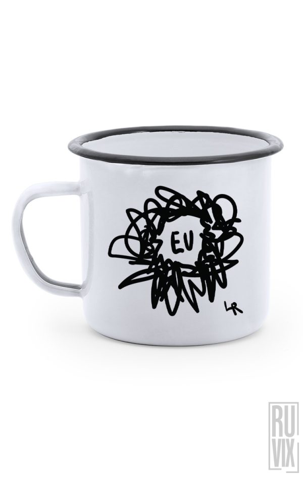 Laur_raboj_doodles, Cană metalică EU, ruvix.ro