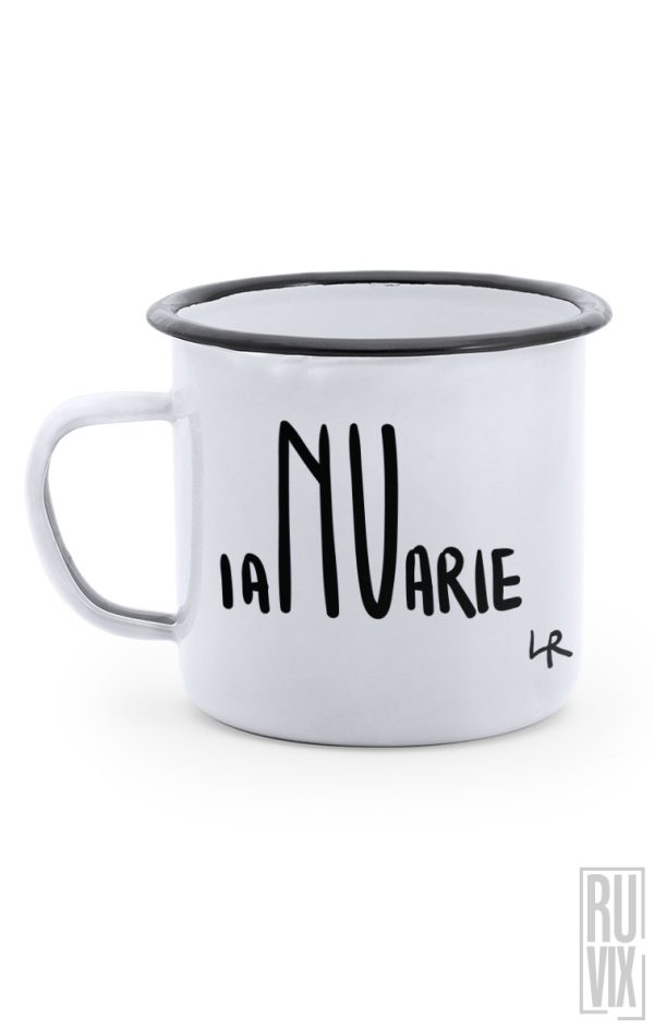 Cană metalică Ianuarie, 1, ruvix.ro