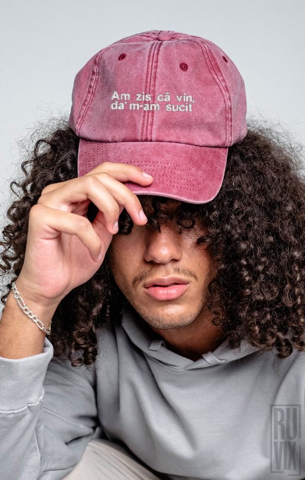 Șapcă brodată Am Zis Că Vin Da' M-am Sucit – model urban vintage unisex, 1, ruvix.ro