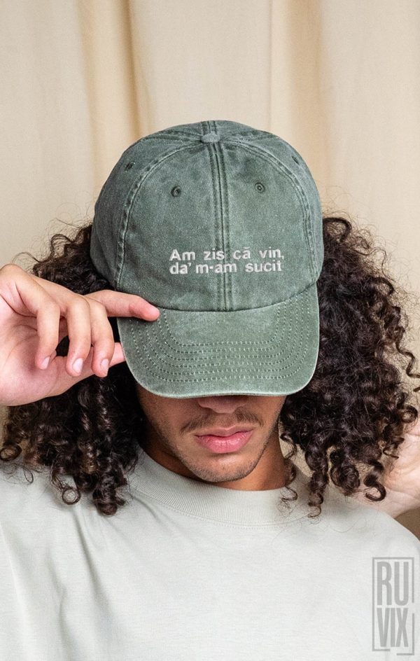Șapcă brodată Am Zis Că Vin Da' M-am Sucit – model urban vintage unisex, 3, ruvix.ro