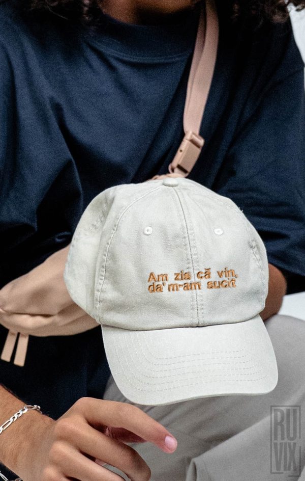 Șapcă brodată Am Zis Că Vin Da' M-am Sucit – model urban vintage unisex, 4, ruvix.ro