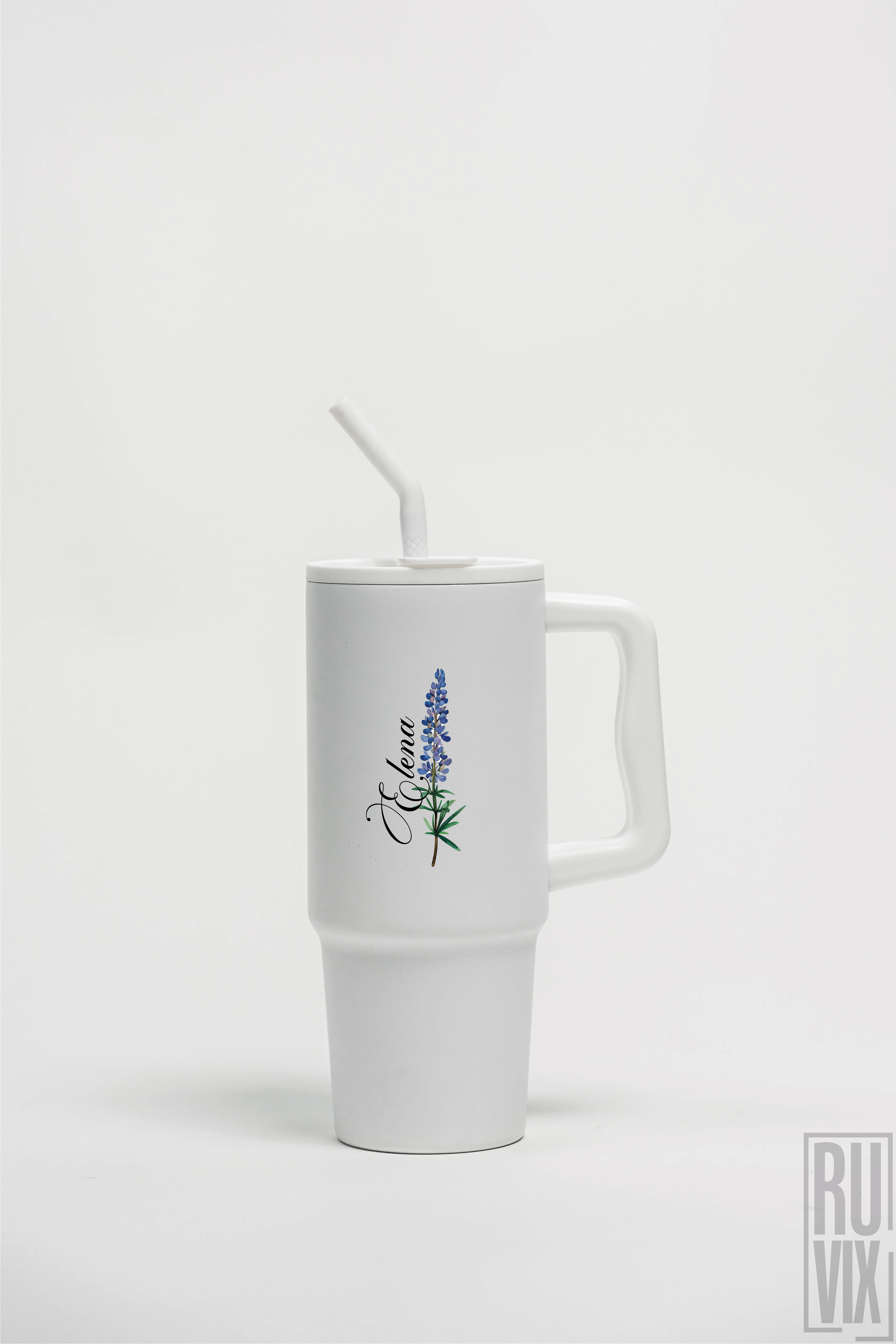 Cana termo premium 900ml , Lavandă cu numele tău - Cana termo premium, din inox reciclat 900ml – tumbler eco, ruvix.ro