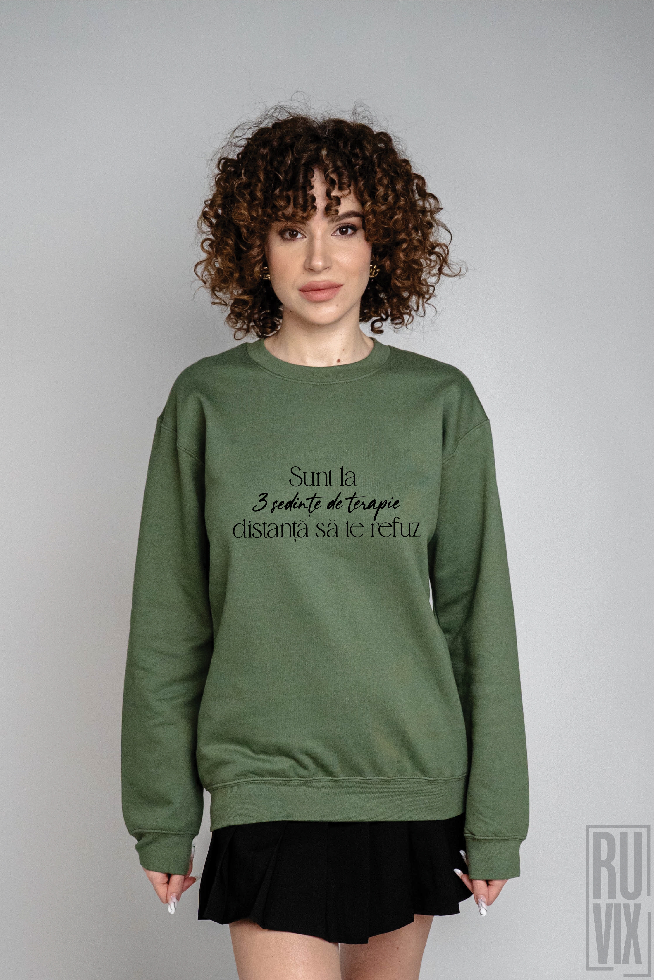 Bluze cu Mesaje, Bluză cu mesaj amuzant – „Trei ședințe de terapie”, ruvix.ro