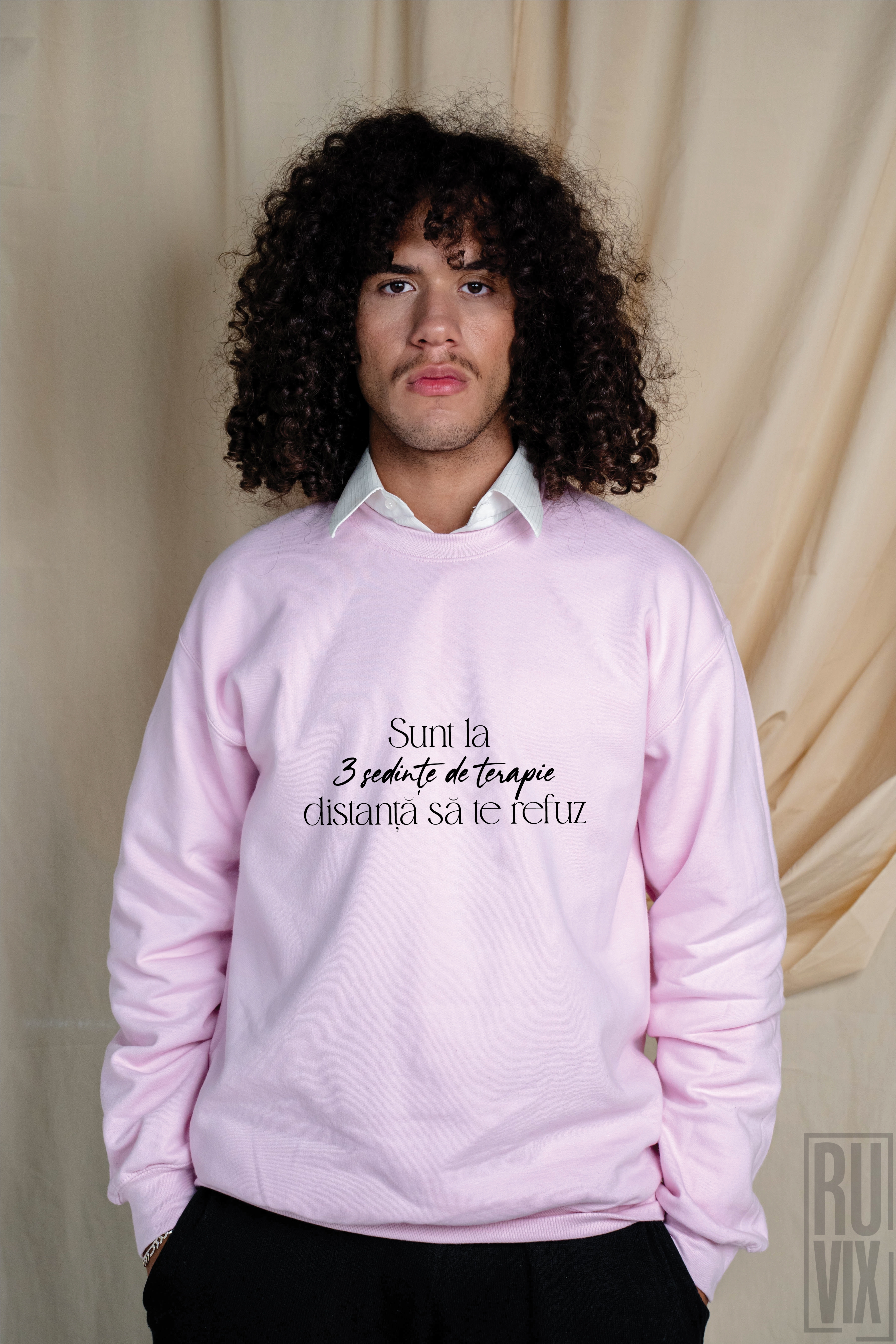 Bluze cu Mesaje, Bluză cu mesaj amuzant – „Trei ședințe de terapie”, ruvix.ro
