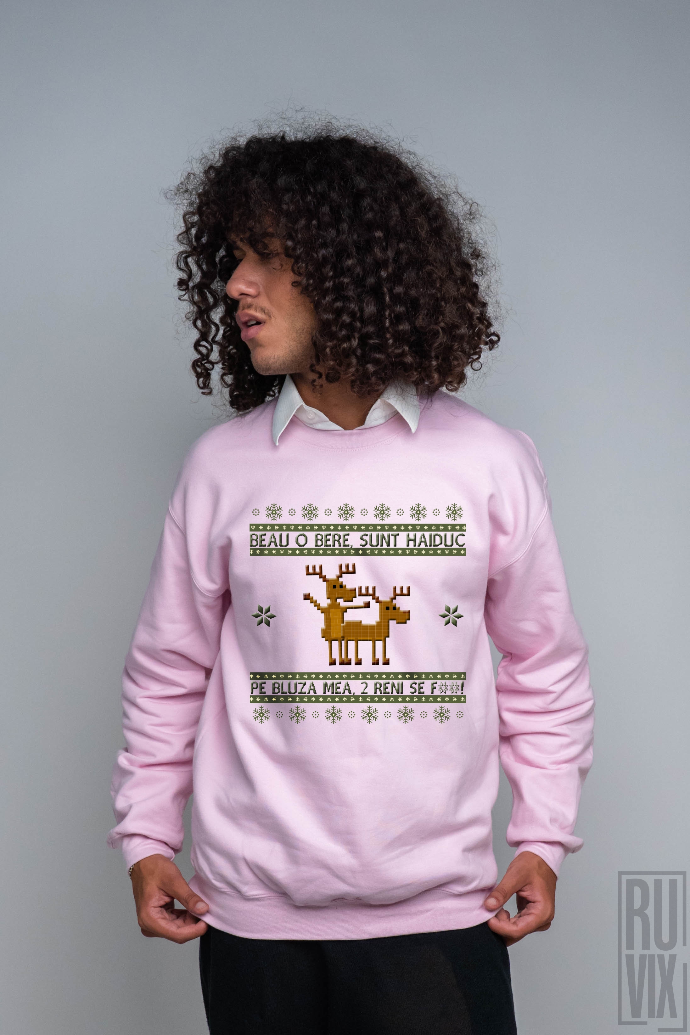 Cadouri de Crăciun, Bluză Doi Reni, ruvix.ro