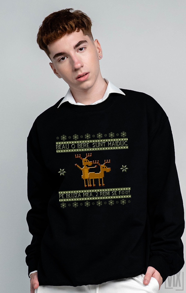 Cadouri de Crăciun, Bluză Doi Reni, ruvix.ro