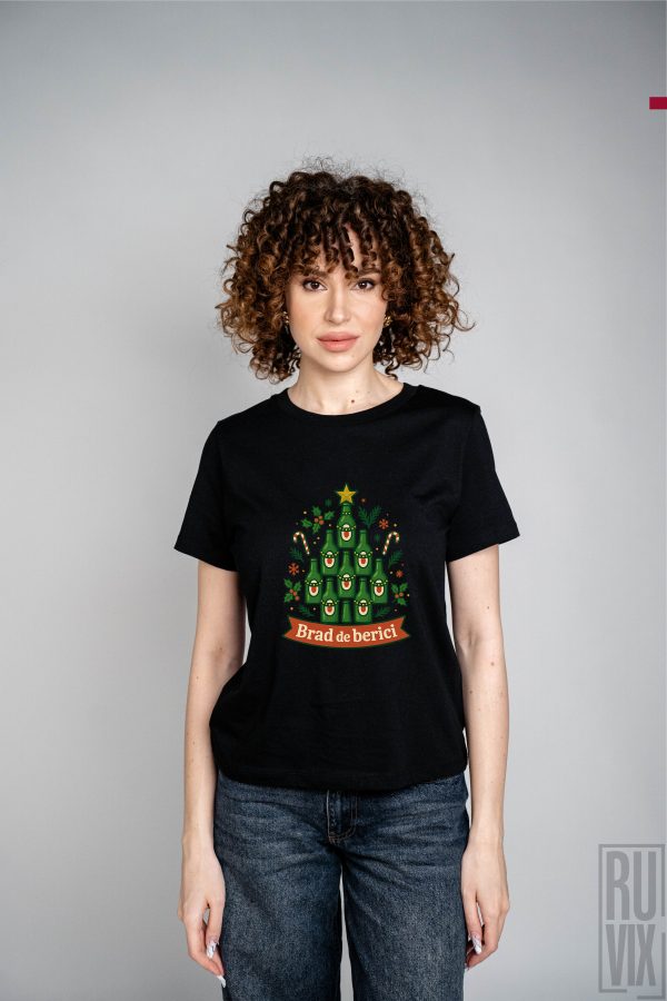 Cadouri de Crăciun, Tricou unisex Brad de Berici, ruvix.ro