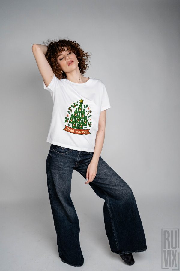 Cadouri de Crăciun, Tricou unisex Brad de Berici, ruvix.ro