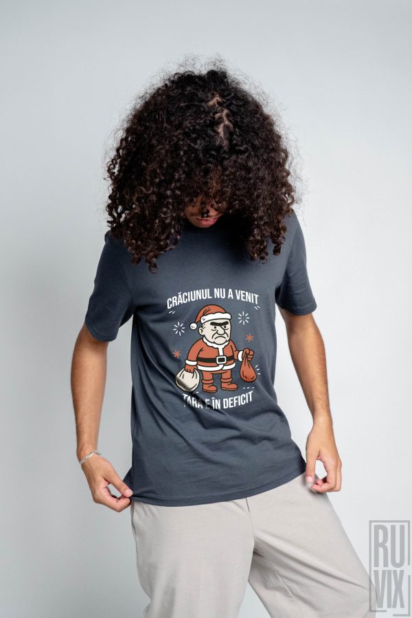 Cadouri de Crăciun, Tricou unisex Țara e în deficit, ruvix.ro