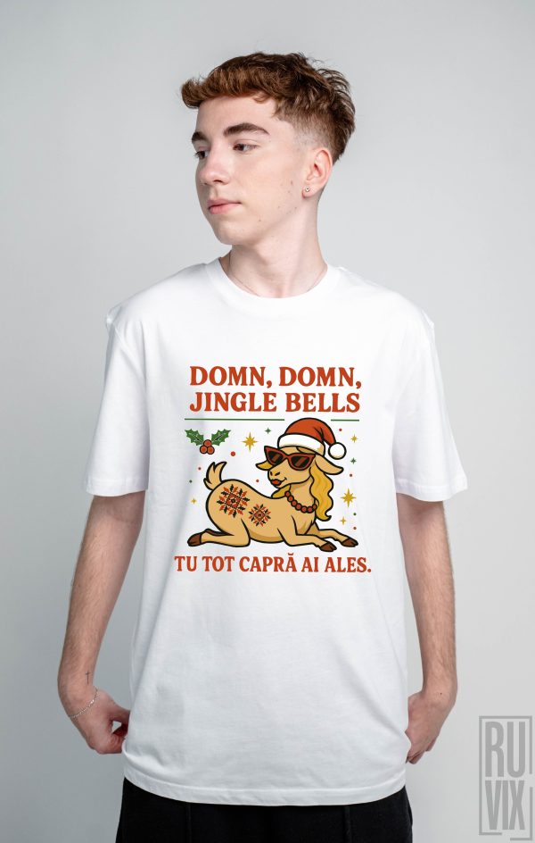 Cadouri de Crăciun, Tricou unisex Capra de Crăciun, ruvix.ro