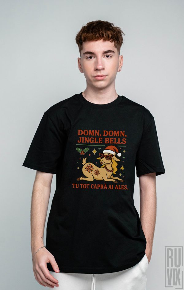 Cadouri de Crăciun, Tricou unisex Capra de Crăciun, ruvix.ro