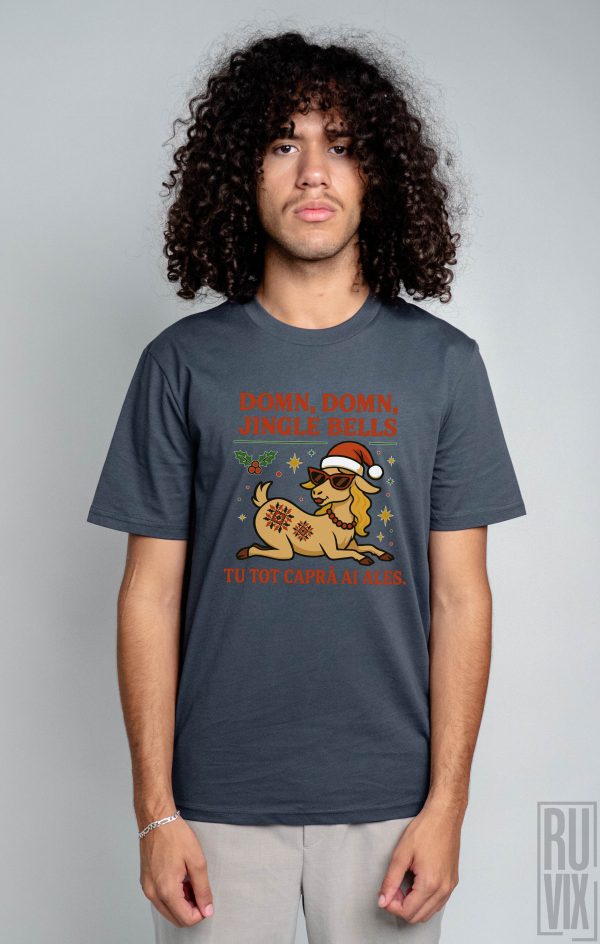 Cadouri de Crăciun, Tricou unisex Capra de Crăciun, ruvix.ro