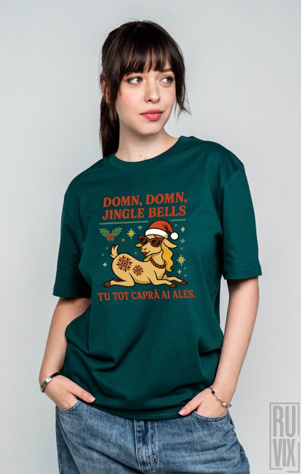 Cadouri de Crăciun, Tricou unisex Capra de Crăciun, ruvix.ro