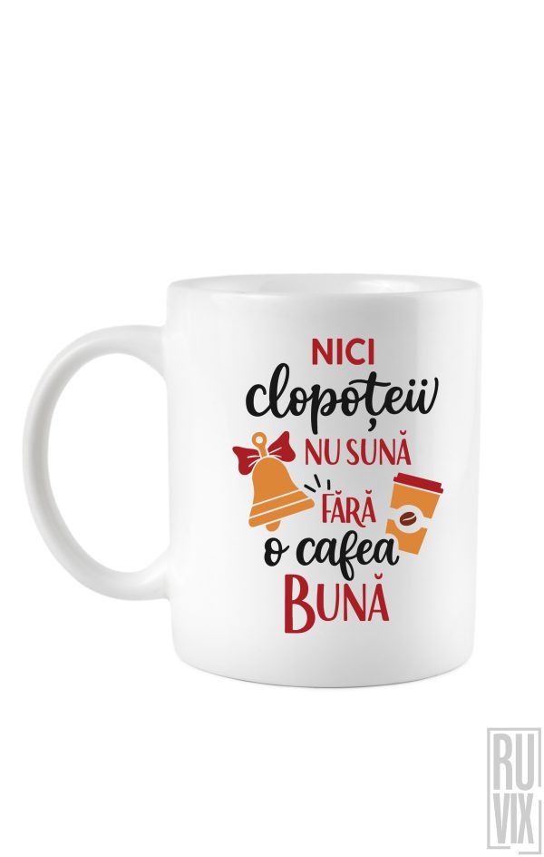 Cană albă - Clopoțeii nu sună, 1, ruvix.ro