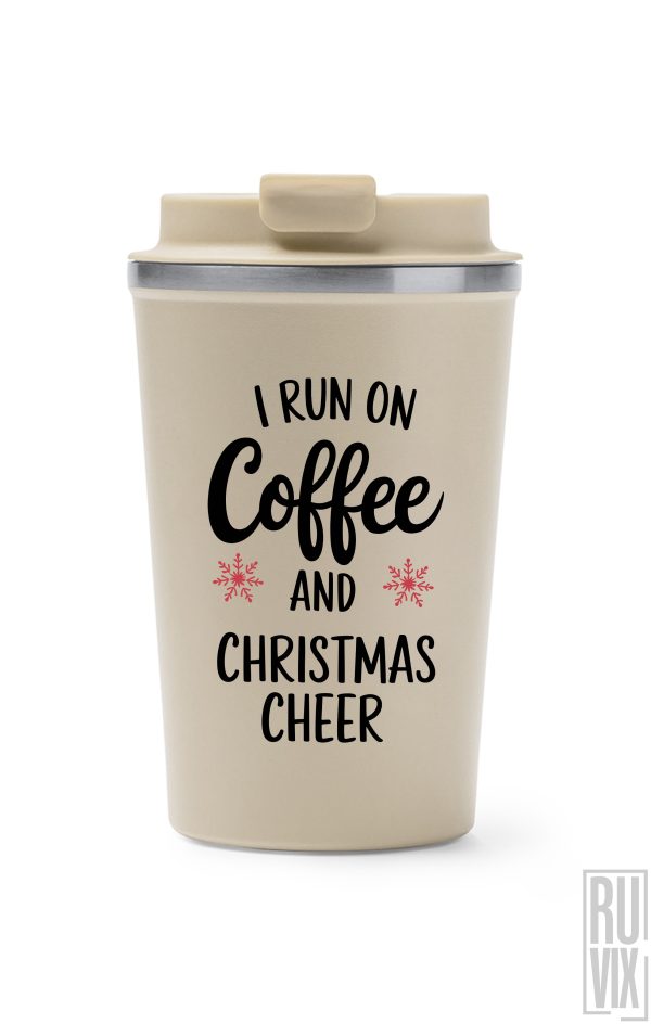 Cadouri de Crăciun, Coffee and Christmas Cheer - Termos Cafea, ruvix.ro