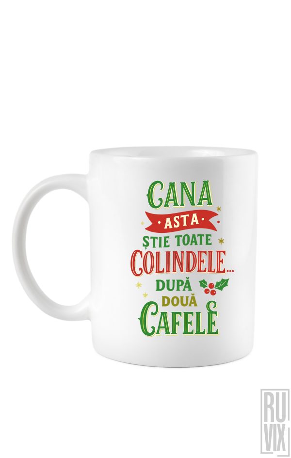 Cadouri de Crăciun, Cană albă - După două cafele, ruvix.ro