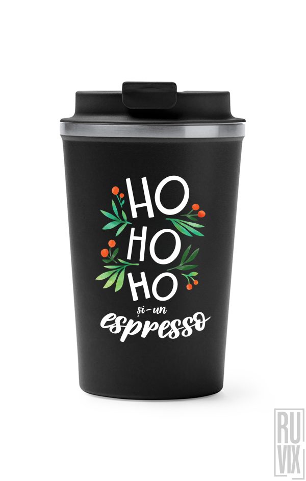 Cadouri de Crăciun, Ho Ho Ho Espresso - Termos Cafea, ruvix.ro
