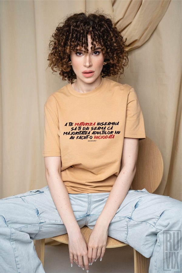 Tricou unisex A te maturiza, 1, ruvix.ro