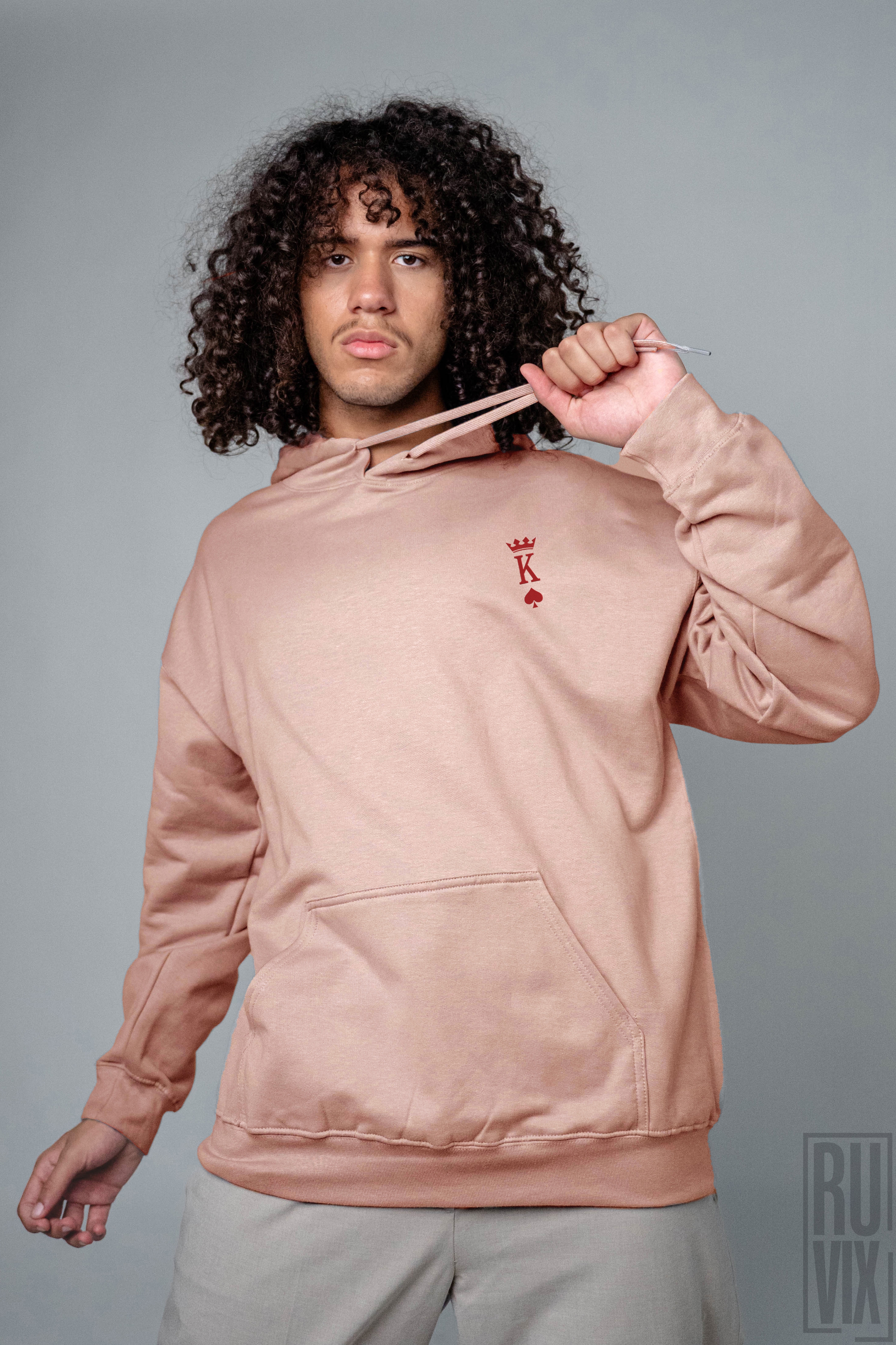 Hanorace pentru cupluri, Hanorac brodat King, ruvix.ro