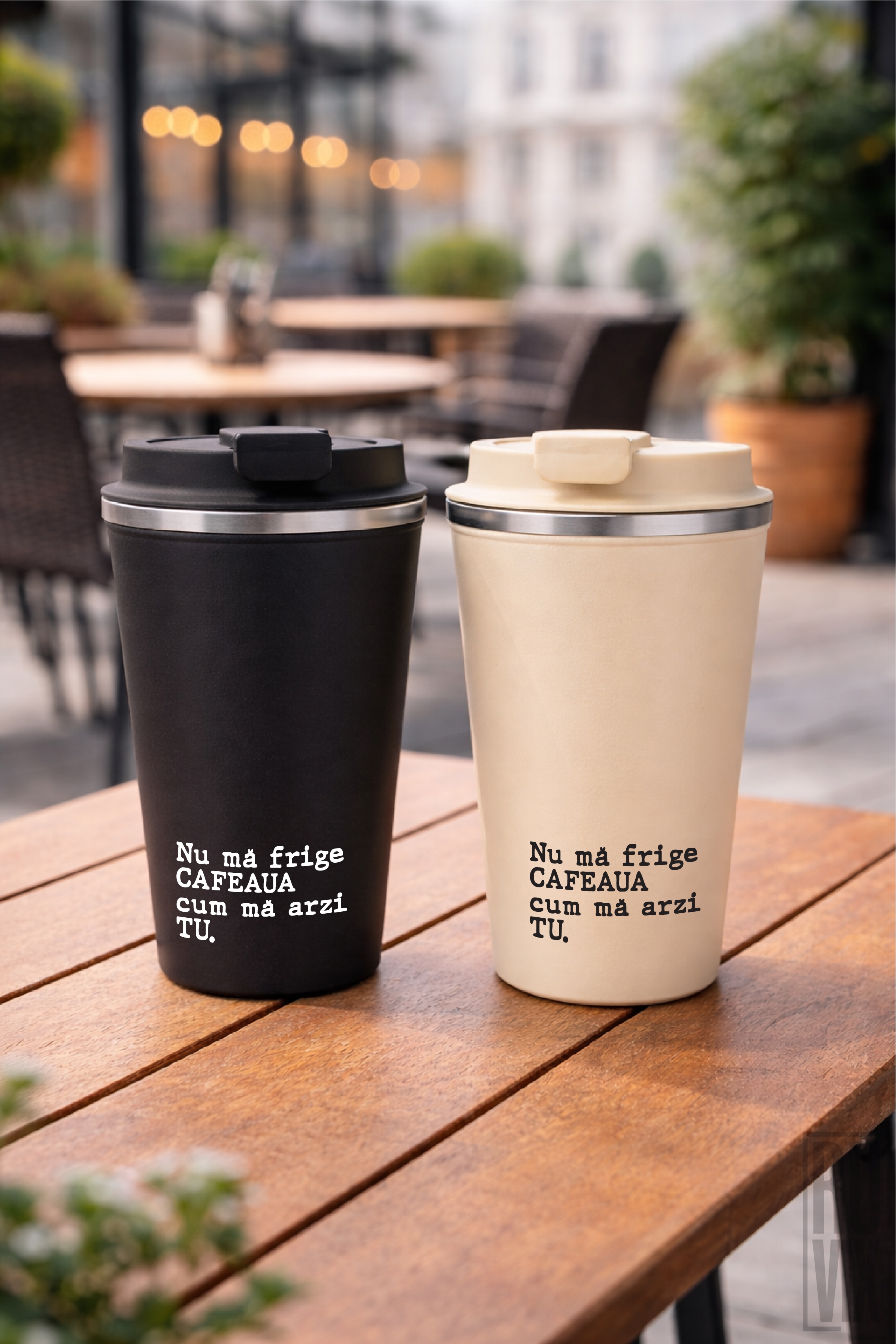 Căni de cuplu, Frige Cafeaua - Set termosuri de Cafea, ruvix.ro