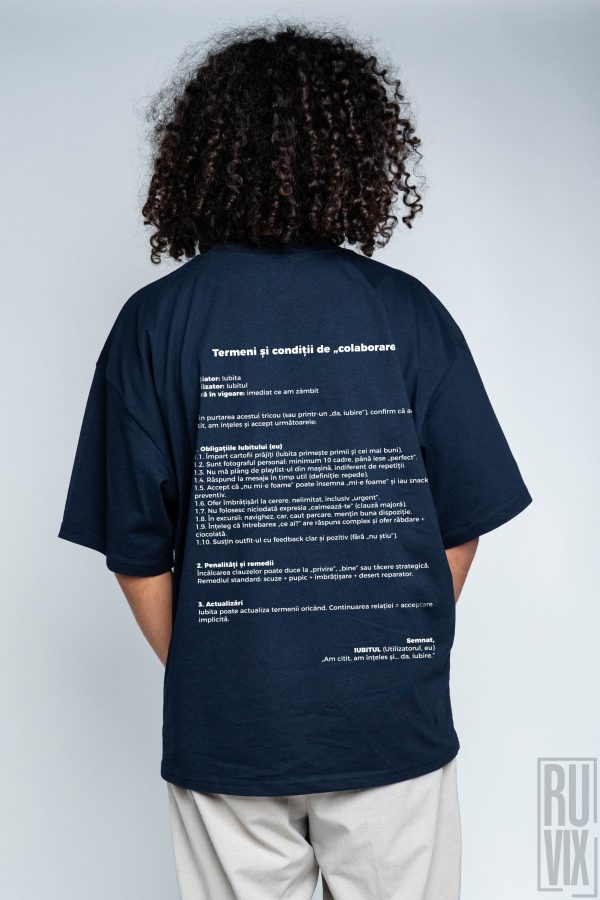 Cadouri de Valentine's Day, IUBIT Termeni și condiții - Tricou Oversized, ruvix.ro
