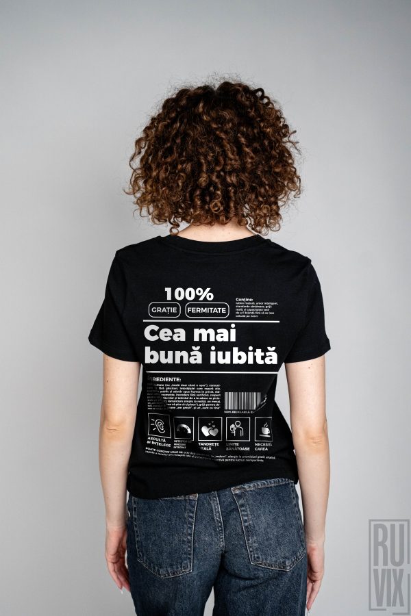 Cadouri de Valentine's Day, Cea mai bună iubită - Tricou 100% bumbac organic, ruvix.ro