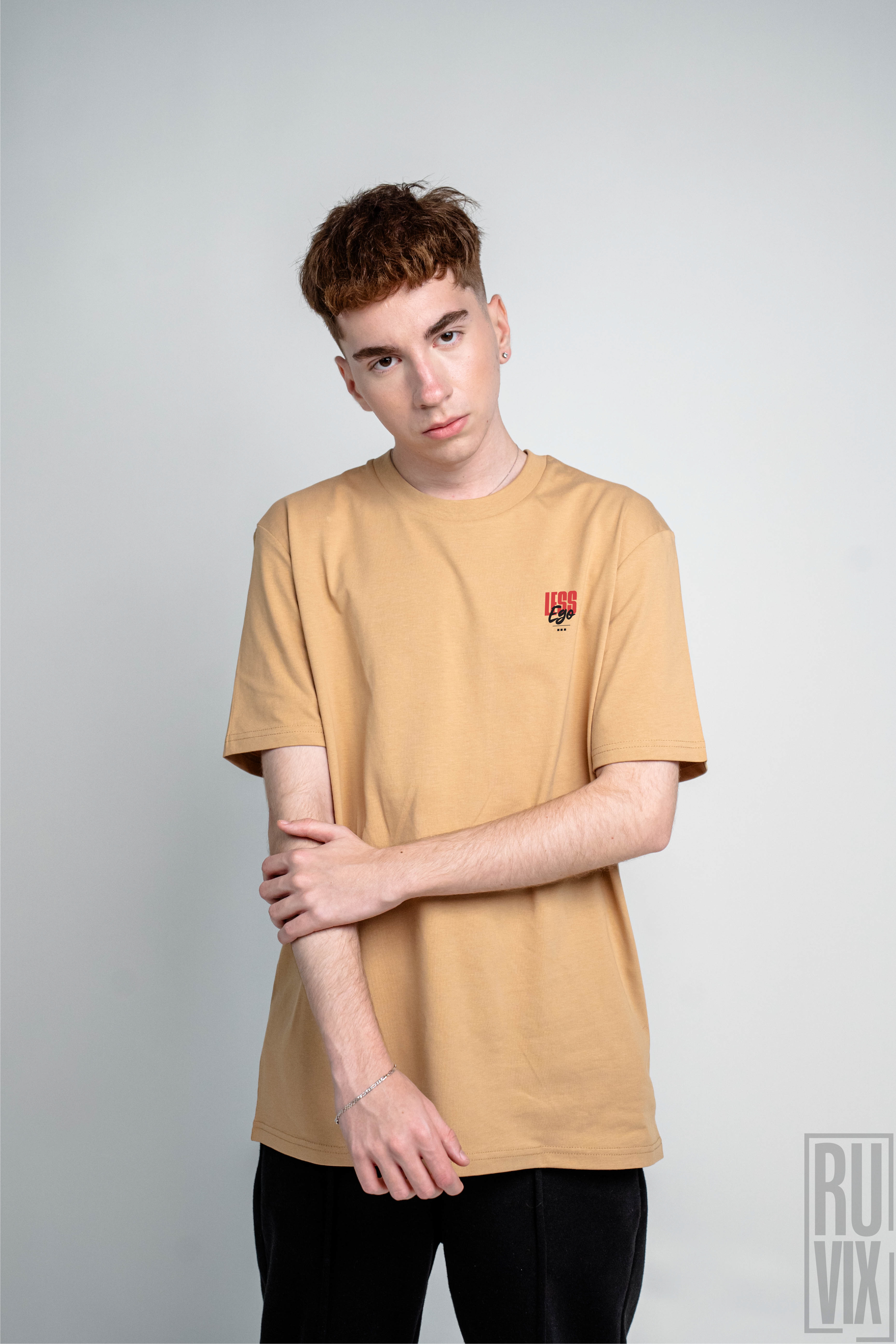 Tricouri pentru Cupluri, Less Ego - Tricou 100% bumbac organic, ruvix.ro