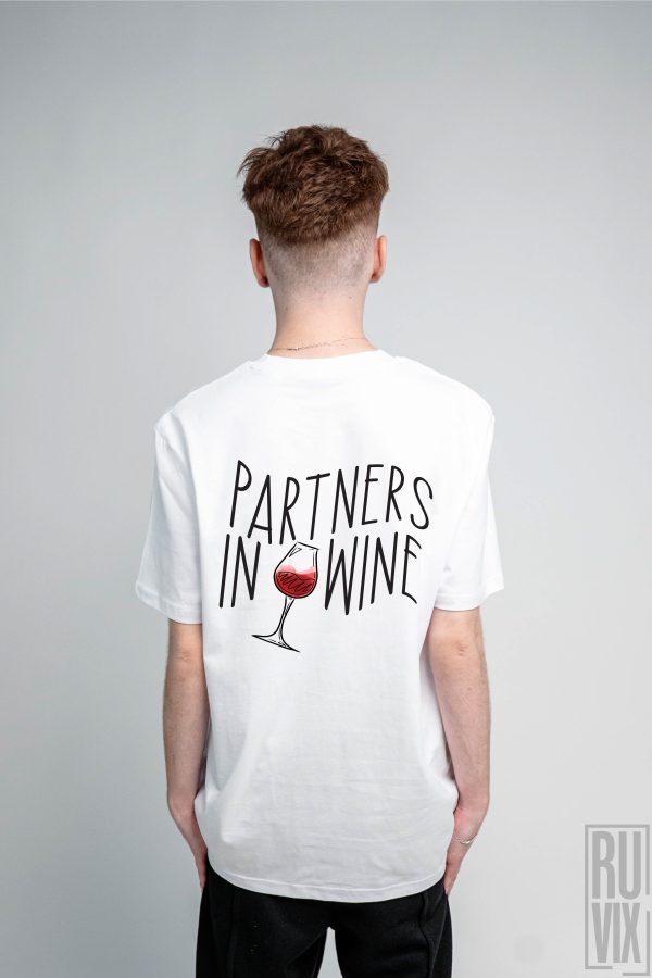 Ocazii, Partners in Wine - Tricou 100% bumbac organic, ruvix.ro