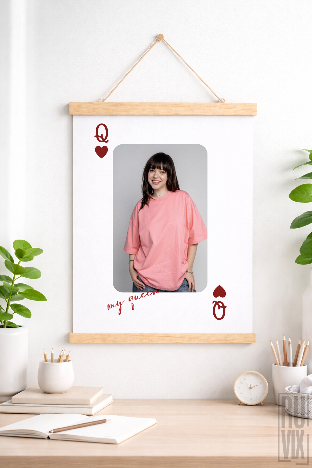 Tablouri pentru cupluri, Queen of Hearts - Tablou personalizat , ruvix.ro
