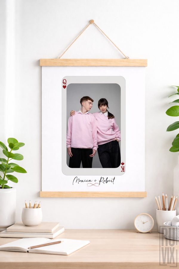 King și Queen - Tablou de cuplu personalizat cu poza voastră