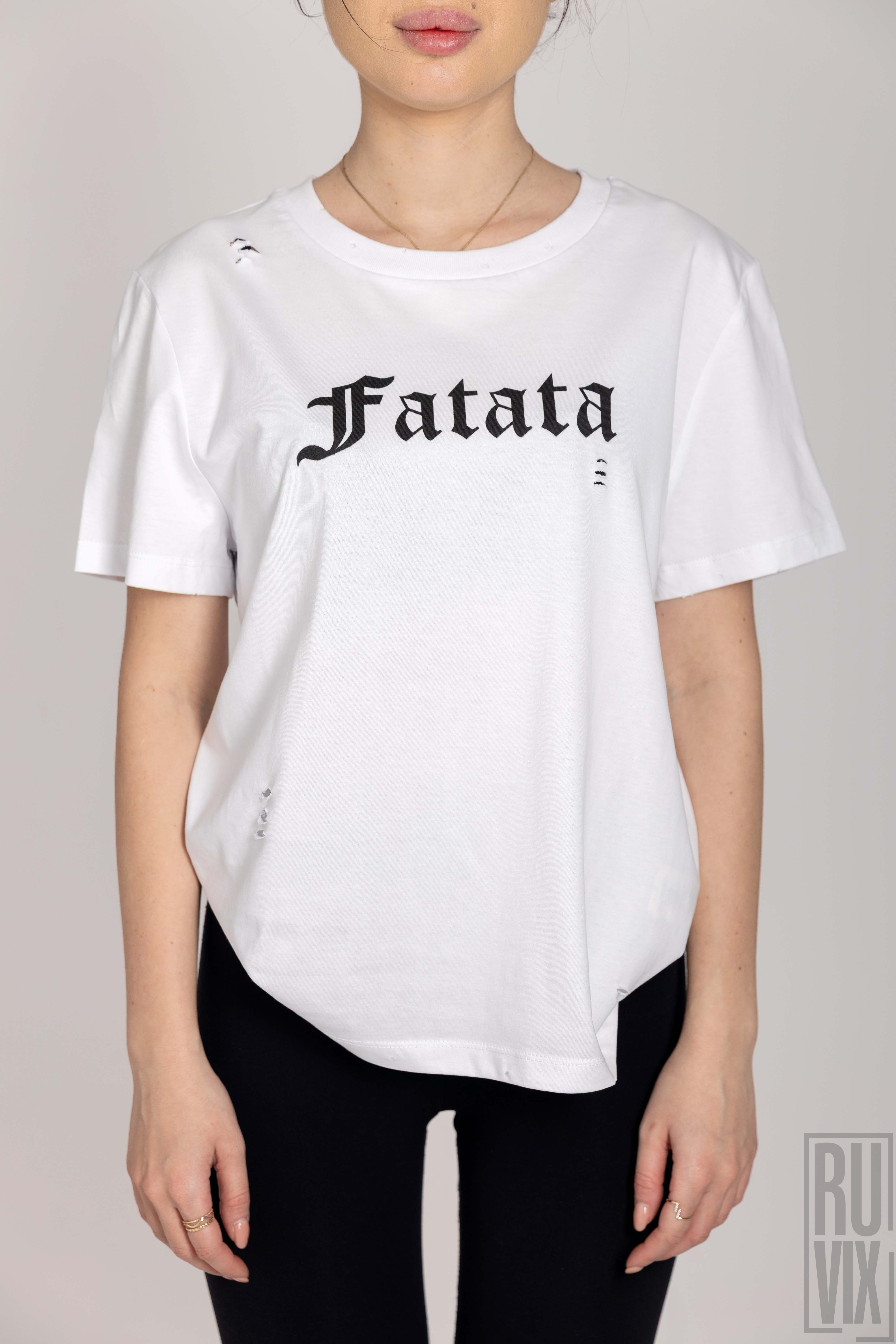 JO - Official Merch, Tricou FATATA - Alb, custom, unisex, ruvix.ro