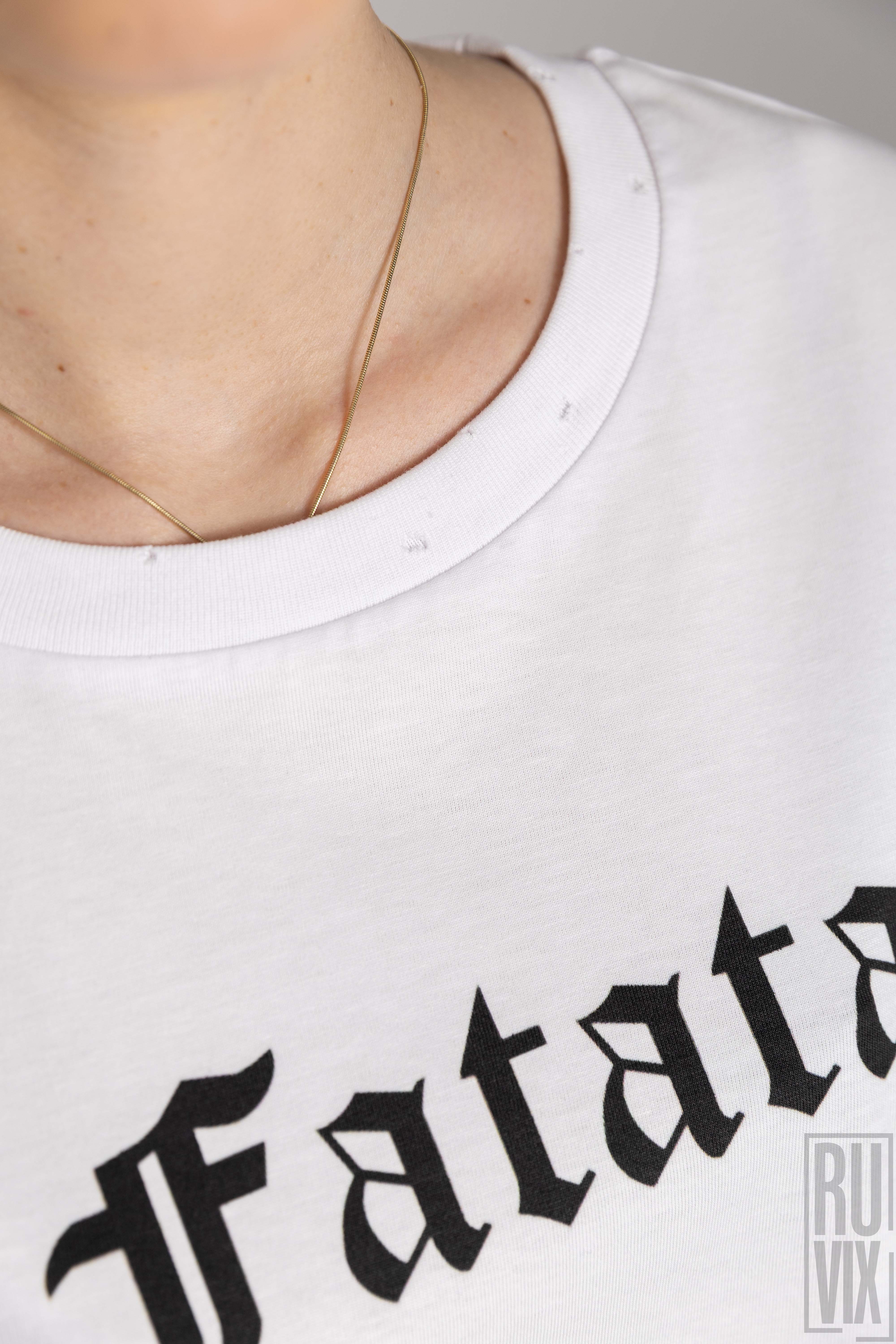 JO - Official Merch, Tricou FATATA - Alb, custom, unisex, ruvix.ro