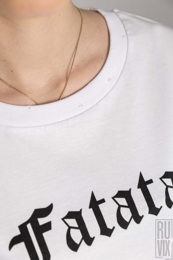 JO - Official Merch, Tricou FATATA - Alb, custom, unisex, ruvix.ro