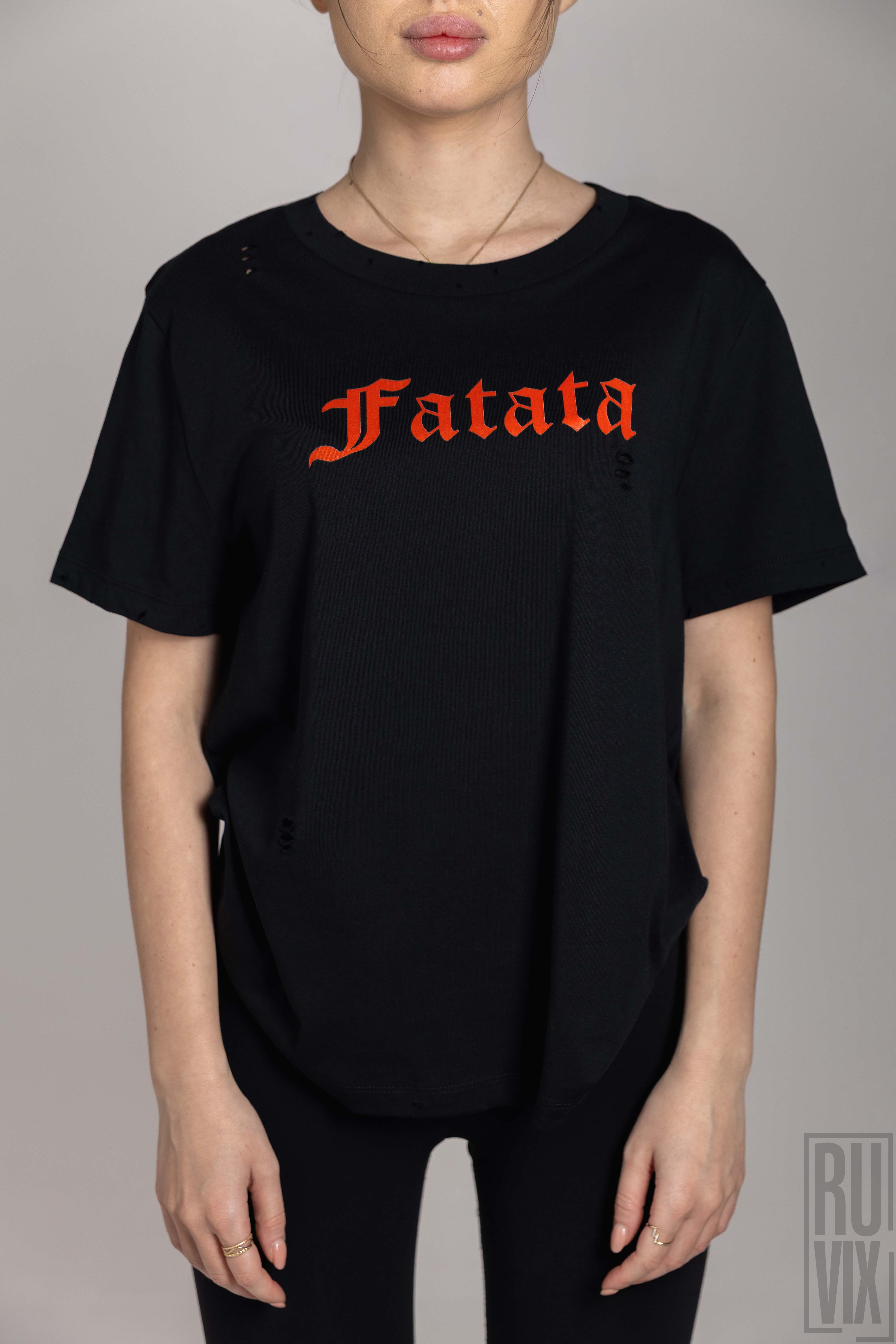 JO - Official Merch, Tricou FATATA - Negru, custom, unisex, ruvix.ro